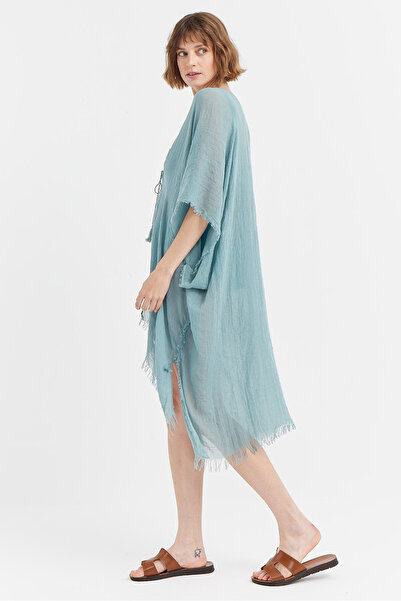 PAULMARK Women's Front Tie Tulle Pareo