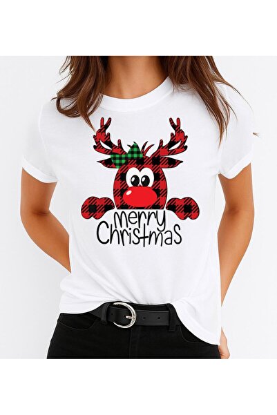 OEM 100% Cotton T-shirt Merry Christmas 3