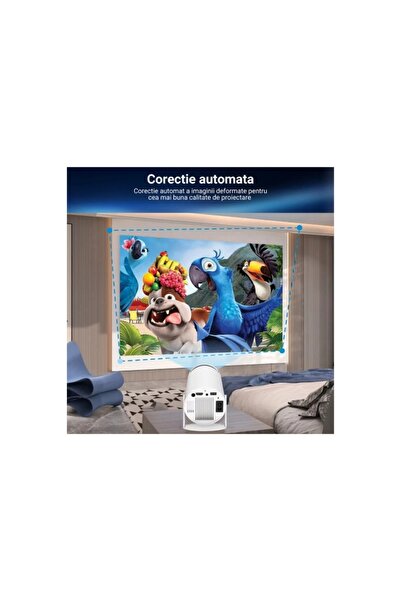 hoffmans Smart 4K Ultra HD Projector – 260 ANSI, 9000 Lumens, Android TV 14, Wi-Fi, Bluetooth 5.0