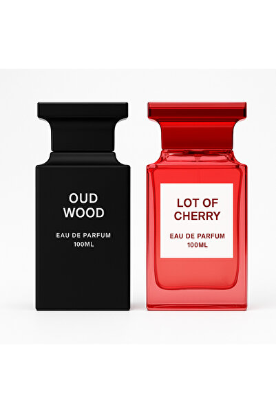 DIVILOO Eau de Parfum Set, Diviloo Lot of Cherry and Oud Wood, 100 ml