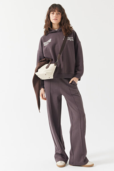 PAULMARK Pantaloni de sport pentru femei cu detaliu de cusut