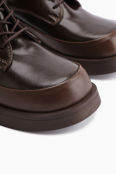 Limoya Luisa Brown Lace-Up Women's Boots