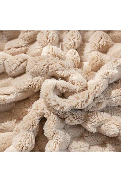 DECORA CASA HOME COLLECTİON Non-Slip Sponge Plush Patterned Sofa Cover 3-Seater Washable Armchair Cover 170X210