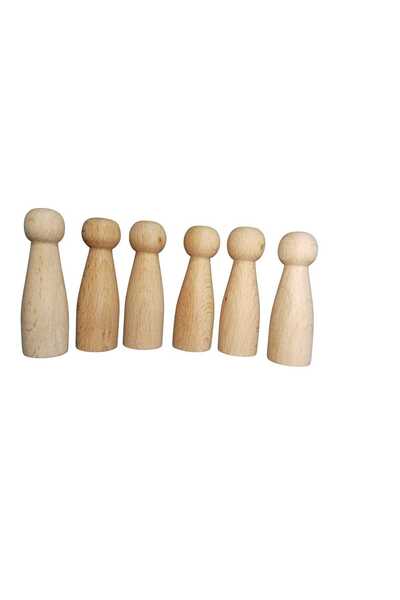 WOODTOY'S ORGANİK OYUNCAK DÜNYASI مجموعة من 6 قطع مصنوعة يدويًا للرسم بالحبر