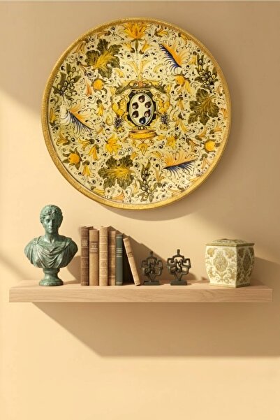 by burcu doğan Limon Temalı Porselen Duvar Dekorasyon Tabağı 27 cm-Duvar Süsü...