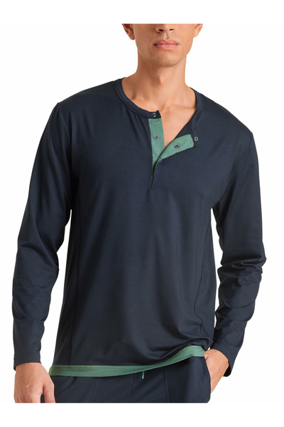 Calida V-Kragen Langarmshirt für Erwachsene