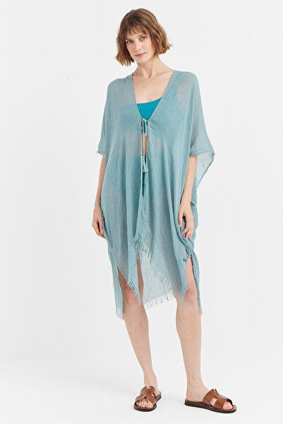 PAULMARK Women's Front Tie Tulle Pareo