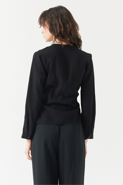 PAULMARK Γυναικεία μπλούζα με κορδόνια που κυλάει