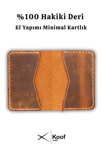 Koof Craft Slim Duo 100% Genuine Leather Card Holder – Handmade, Minimal Card Holder, Gift
