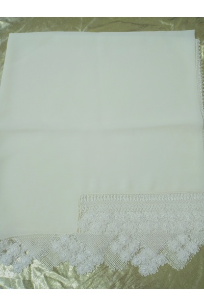 hoaryage Crepe Fabric Handcrafted Needlework, Prayer, Mevlit Cover, Special Handmade Heavy Embroidered 140X75 cm