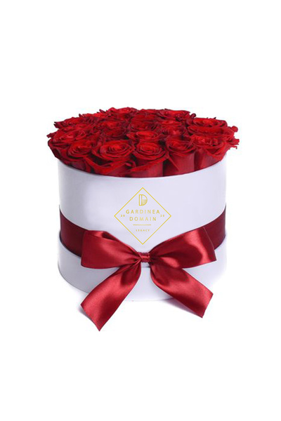 Gardinea Domain Aranjament floral Gardinea Domain® 25 trandafiri rosii, in cu...