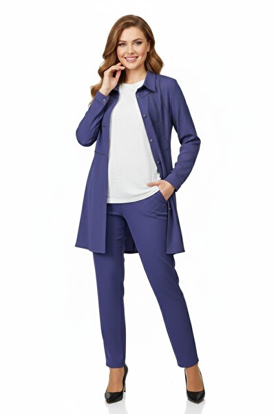 Nazal Women's Stone Blouse Pants Tunic 3 Piece Set Bgl-St04733