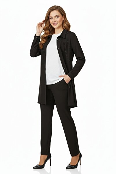 Nazal Women's Stone Blouse Pants Tunic 3 Piece Set Bgl-St04733