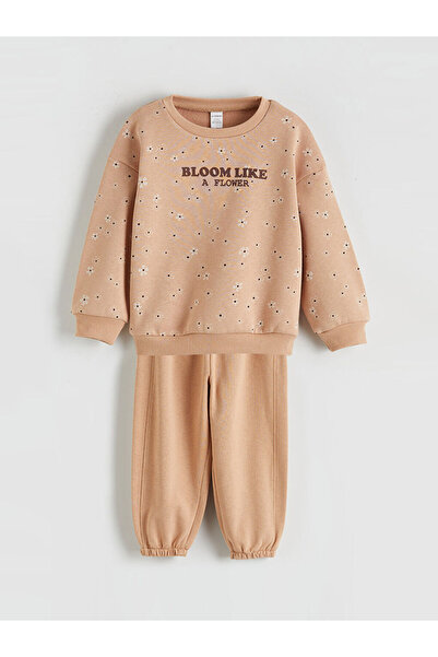 LC Waikiki Crew Neck Girls Sweatshirt and Pants