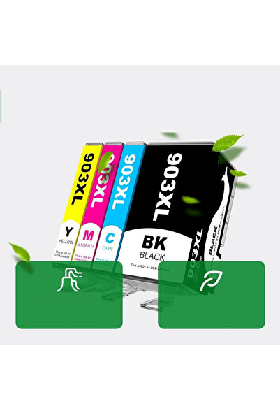TecHarbor 903XL Hp OfficeJet Pro 6868,6950,6960,6968,6970,6975,6978 Yazıcılara Uyumlu Muadil Kartuş 4 Renk