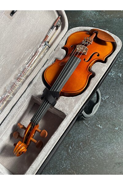 SALVADOR GLP068 Profesyonel 4/4 Kare Kutu Abanoz Klavye Parlak Cila Keman