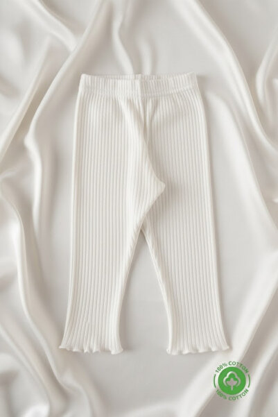 ÇİTİL 3-Pack Combed Cotton Corded Fabric Baby Tights 100% Cotton