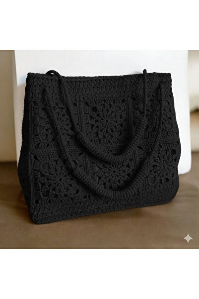 Home حقيبة كتف منسوجة يدويًا من خيوط الورق، حقيبة من القش، حقيبة كبيرة الحجم ...