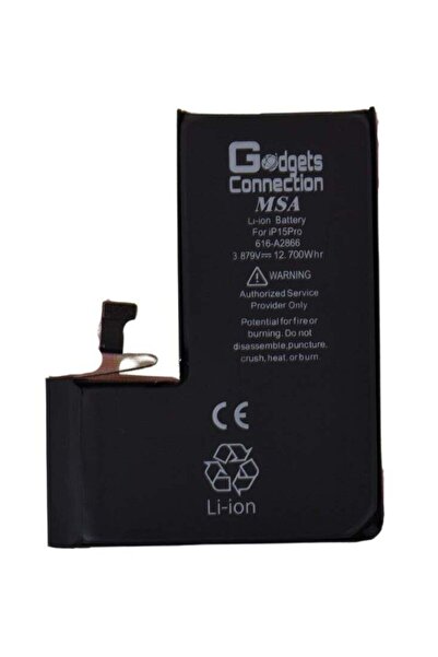 no markte Gadgets Connection replacement battery for Apple iPhone 15 Pro - Black