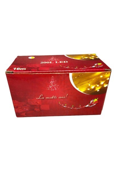 Merry Christmas LED Christmas tree light installation, 16 m, 200 LEDs, blue, indoor, 8 games