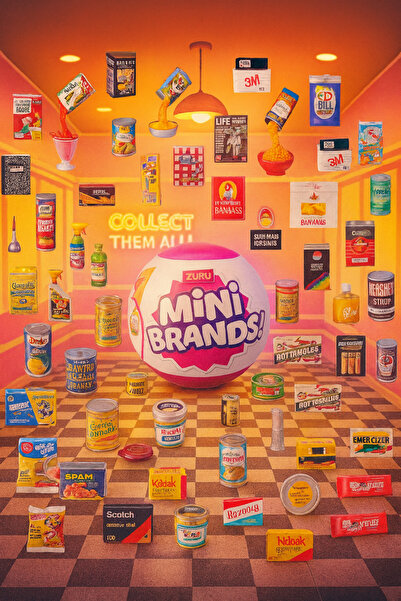 Fillikutum Mini Brands Retro Sürpriz Koleksiyonluk Mini Retro Figür 1 Adet 5 ...