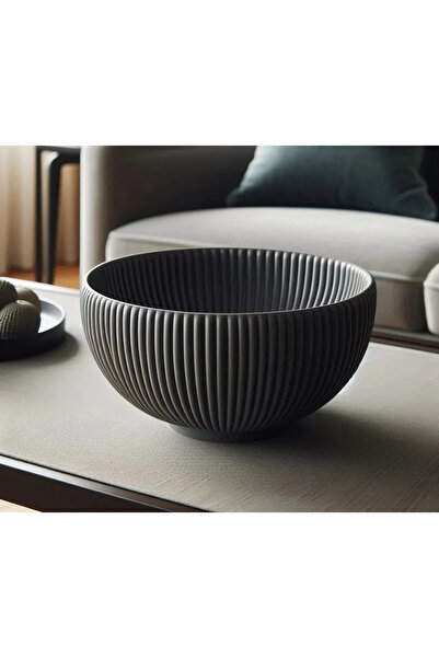 Homentum Soma | Decorative Ribbed Bowl – Sculptural Round Shape