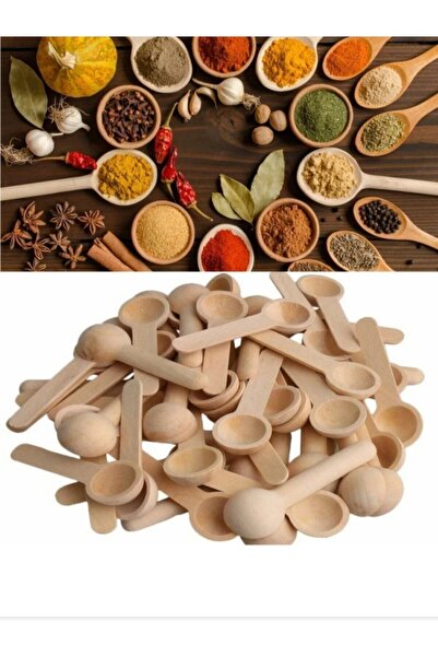 Acarlar Ticaret 7cm 6 Adet Bambu Ölcek Kaşığı