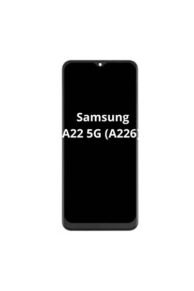 no markte شاشة LCD مع محول رقمي لهاتف Samsung A22 5G (A226) - أسود