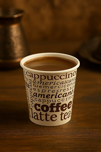 Özkan Ambalaj Temizlik 100 Pieces 4 oz 120 ml Turkish Coffee Cups Small Paper Cups