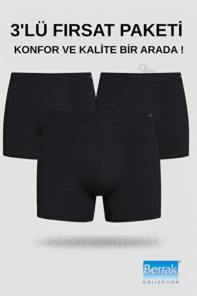 Shiron Sportswear&Company Men's Micro Modal Premium Quality Boxer 3-Pack