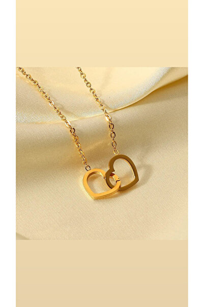 Çelik Birleşen Kalp Love Kolye - En Güzel Hediye