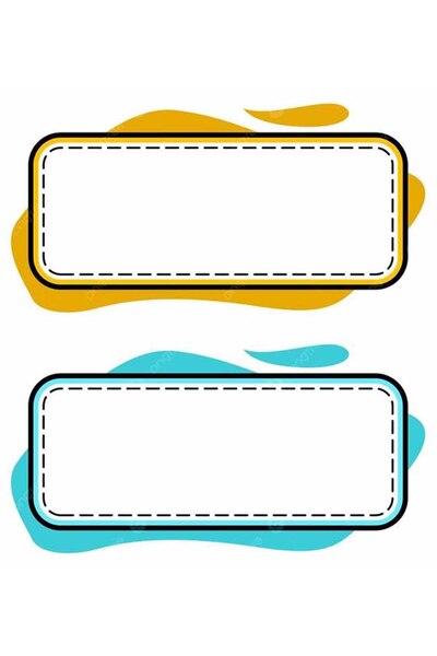 TELLGRAF Colorful Name Tag Set (3X8 cm 24 Pieces)