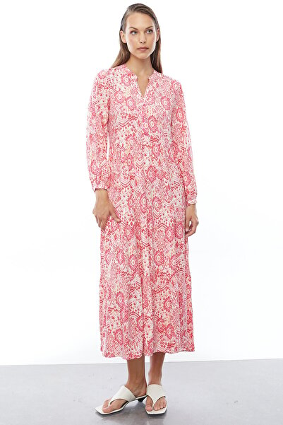 PAULMARK Γυναικείο φόρεμα με λαιμόκοψη σε σχήμα V