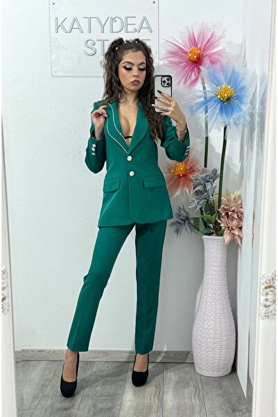 KATYDEA STORE Costum elegant verde JANICE