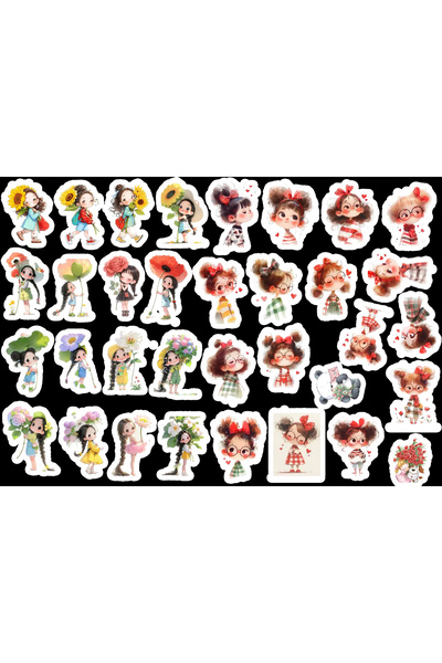 TELLGRAF مجموعة ملصقات ذات طابع الأبطال البنات اللطيفات (قطعة واحدة مقاس 22 ×...