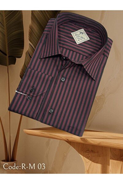 EREN STYLE Classic 100% Cotton Long Sleeve Anti-Sweat Winter Flannel Striped ...