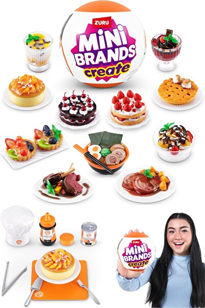 TOYFEST Mini Brands Masterchef Sürpriz Paket Create Serisi Mini Yemek Oyuncak Koleksiyon Seti Seri 1 - 1 TOP