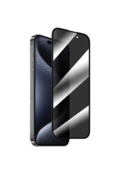 no markte واقي شاشة iPhone 15 Pro Max كامل الخصوصية مضاد لبصمات الأصابع (علام...