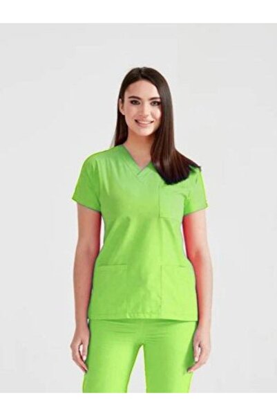 DEMOTEKS Costum Medical Elastan Fosforescent Lime, Unisex - Set de exfoliere ...