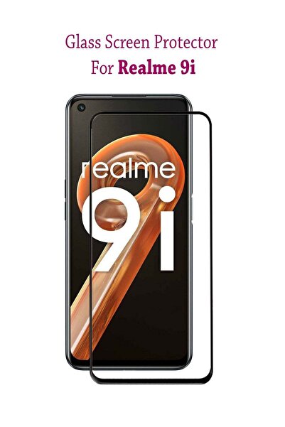 no markte Tempered Glass Screen Protector for Realme 9i - Black