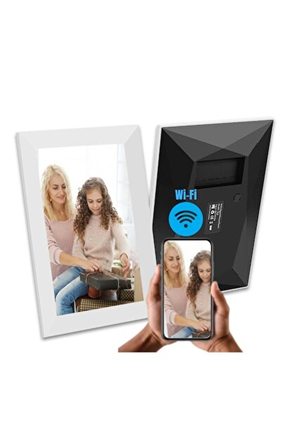 VİS Wi‑Fi Digital Photo Frame, Frameo app (Romanian), 32GB, 10.1" IPS Touchscreen, 1280x800, White