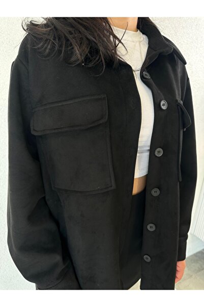 LYCIA CEPLİ SALAŞ SUET CEKET GÖMLEK