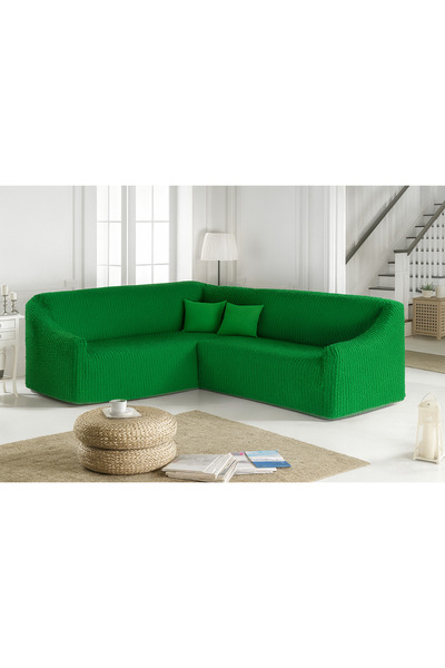 ELHAS Husă pentru fotoliu de colț, fără tiv, model BURUMCUK L. Husa scaun fle...