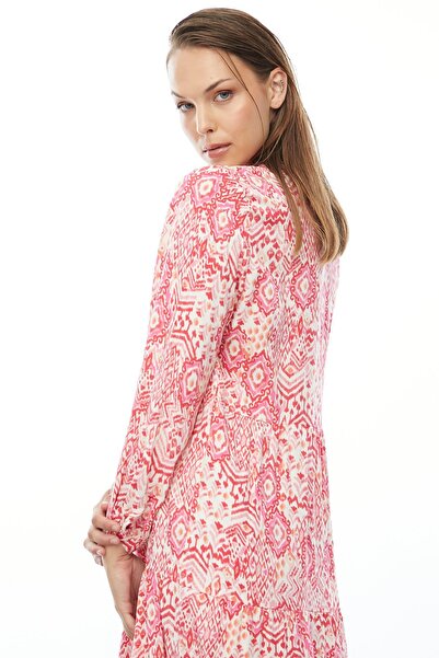 PAULMARK Γυναικείο φόρεμα με λαιμόκοψη σε σχήμα V