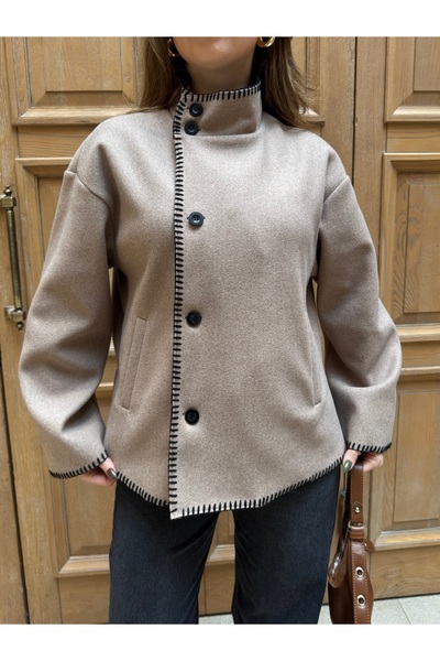 Lila Moda Shepherd's Stitch Buttoned Cardigan