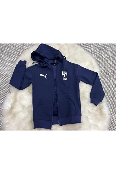 aryna سترة رياضية كحلية اللون لنادي الهلال مع شعار الزعيم