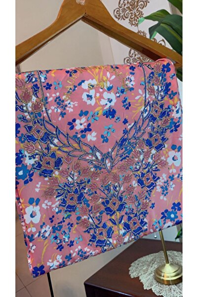 Veil Designer Indonesian silk embroidered makhawir fabric