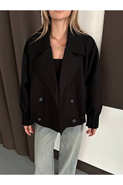 MAXXANA Drawstring Detail Trench Coat