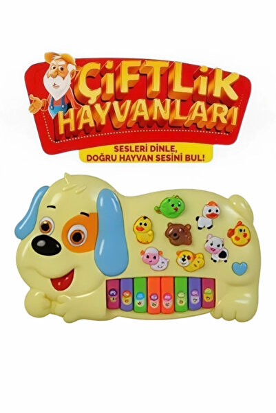 Magicway Türkçe Konuşan Çiftlik Hayvan Sesli Müzikli Eğitici Pilli Piyano Ren...