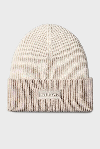 Calvin Klein Yün ve Kaşmir Karışımlı Logolu Bere LV04D8029G67U Erkek BERE LV04D8029G 67U